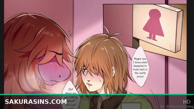 Kris and Susie break the curse with sex in Deltarune Hentai