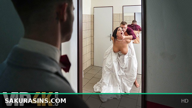 Bride's First Time Locked in WC - 4K Anal