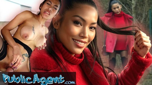 Public Agent - Busty Asian Babe Passionately Rides Cock with Wild Enthusiasm