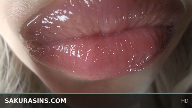 ASMR Sensual Kissing and Licking from Below with Intimate Lens Close-Up