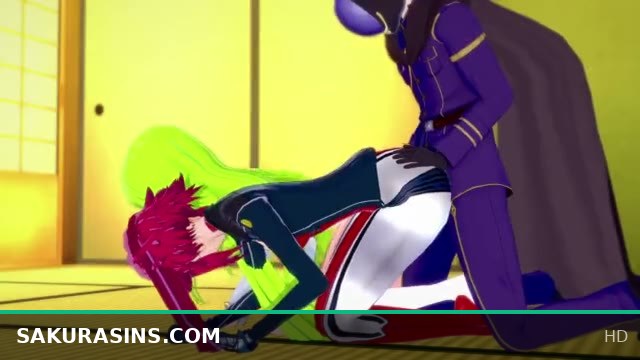 C.C and Kallen Enjoy Wild Fun with Lelouch in Code Geass Parody