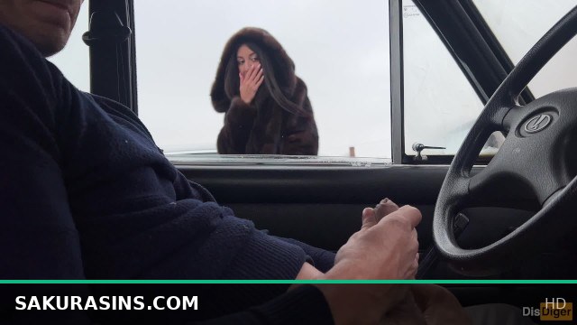 Stranger Gives Me a Steamy Handjob Through the Car Window in a Public Parking Lot