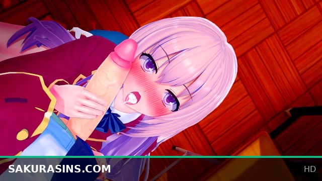 Honami Ichinose Gives Intense Creampie Blowjob in Classroom of the Elite Hentai