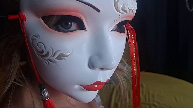 Hentai Geisha Maske Sucks and Fucks My Cock Deep Throat Blowjob
