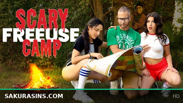 Shameless Camp Counselor Dominates Stubborn Campers Gal and Selena in Free Use Fantasy